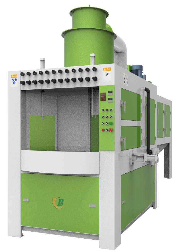 電飯鍋轉(zhuǎn)盤式自動(dòng)噴砂機(jī)，炊具件自動(dòng)噴砂機(jī)